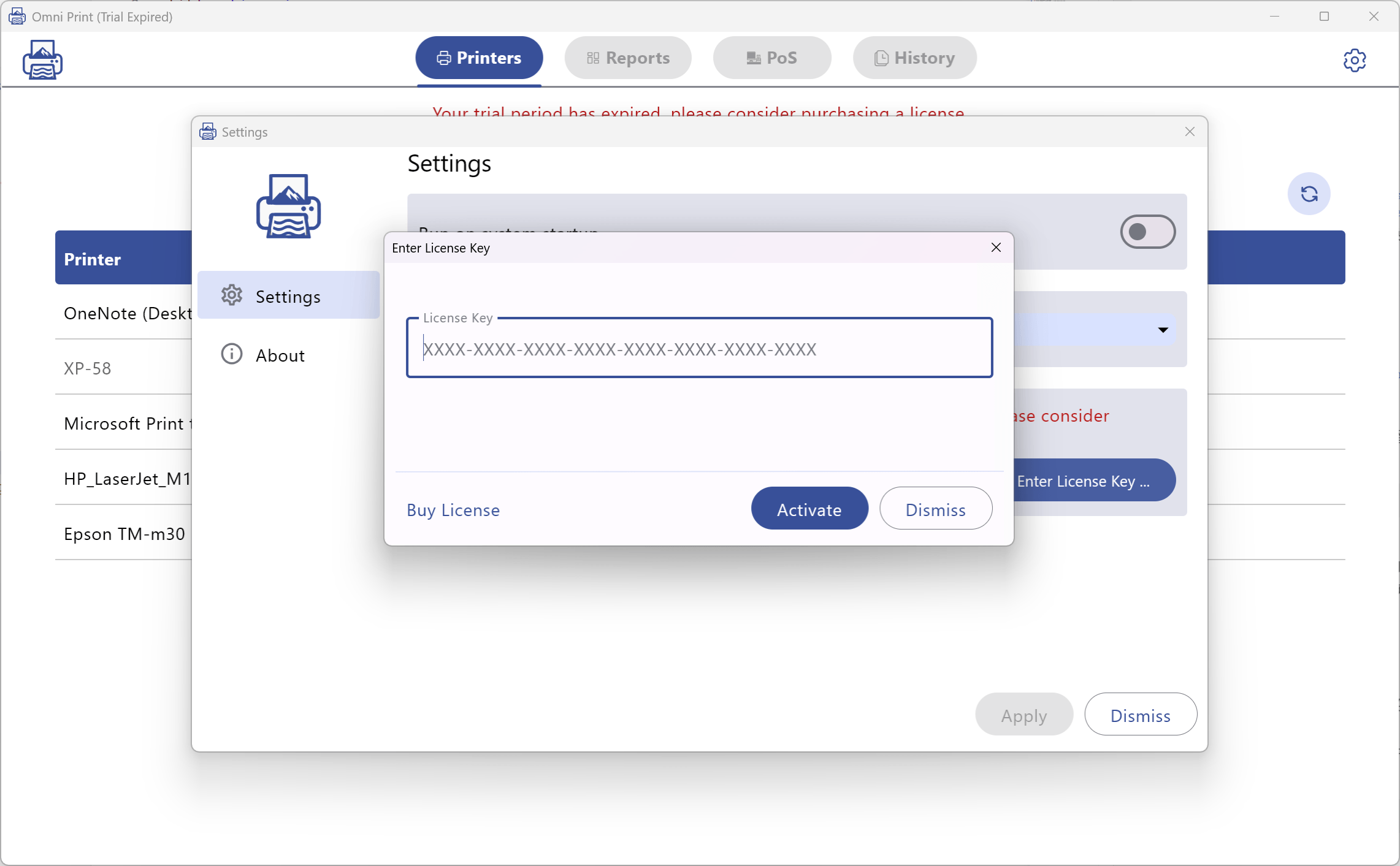Activate License Key