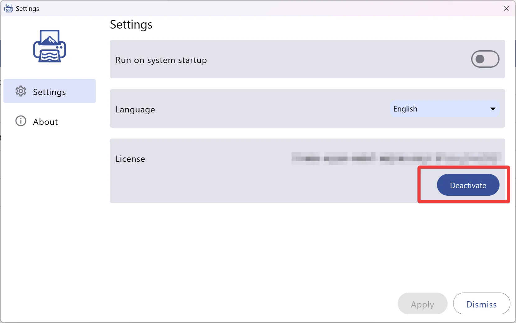 Deactivate License Key